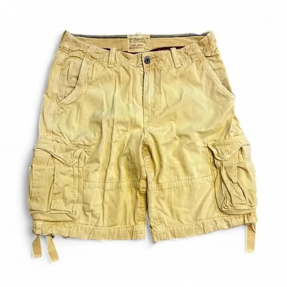 American Eagle Outfitters Y2K Vintage Tan Cargo Shorts Size 36